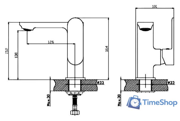 Смеситель Haiba HB12590 - Изображение №2 — Интернет-магазин Time-Shop