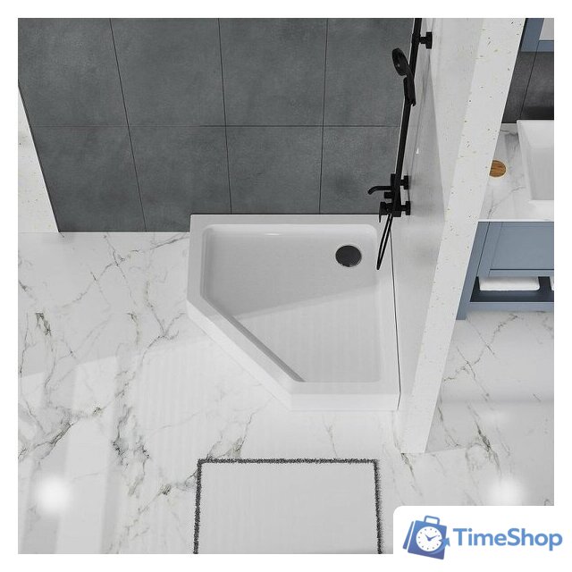 Душевой поддон BelBagno TRAY-BB-P-90-15-W 90x90 - Изображение №5 — Интернет-магазин Time-Shop