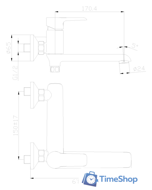 Смеситель Rossinka Silvermix W35-33 - Изображение №2 — Интернет-магазин Time-Shop