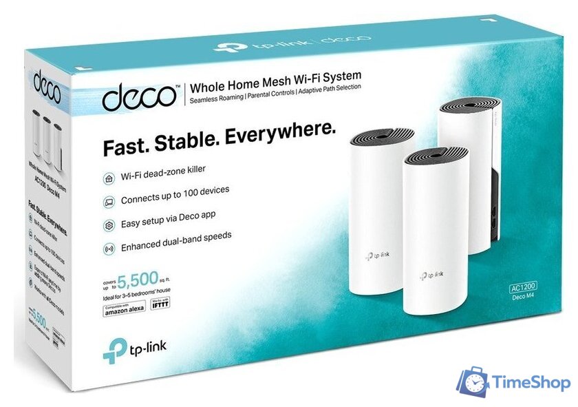 Wi-Fi система TP-Link Deco M4 (3 шт.) - Изображение №4 — Интернет-магазин Time-Shop