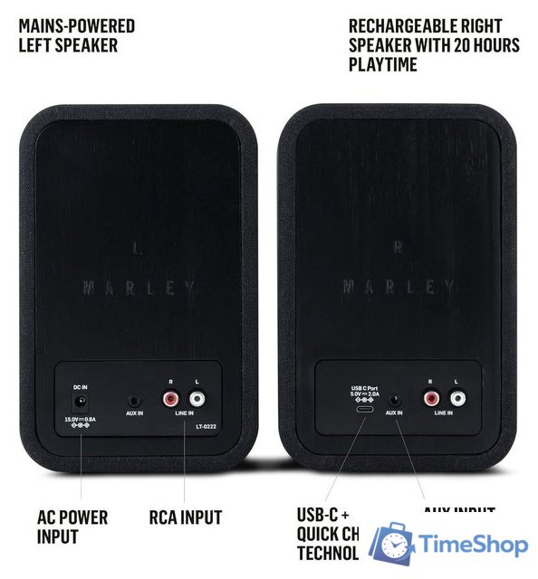 Акустика Marley Get Together Duo (черный) - Изображение №3 — Интернет-магазин Time-Shop