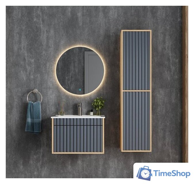  Onika Тумба под умывальник Дайлер 60 106151 (графит/дуб сонома) - Изображение №6 — Интернет-магазин Time-Shop