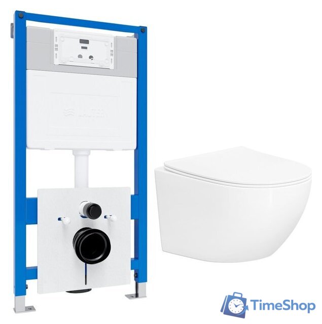 Унитаз подвесной Lauter Sulzdorf + 21901001 (белый с микролифтом) - Изображение №1 — Интернет-магазин Time-Shop