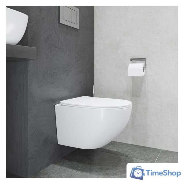 Унитаз подвесной Lauter Sulzdorf + 21901001 (белый с микролифтом) - Изображение №11 — Интернет-магазин Time-Shop