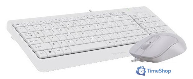 Офисный набор A4Tech Fstyler F1512 (белый) - Изображение №2 — Интернет-магазин Time-Shop