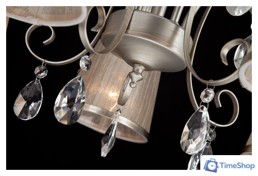 Люстра средней высоты Евросвет Liona 60065/5 (серебристый) - Изображение №5 — Интернет-магазин Time-Shop