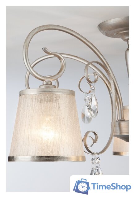 Люстра средней высоты Евросвет Liona 60065/5 (серебристый) - Изображение №4 — Интернет-магазин Time-Shop