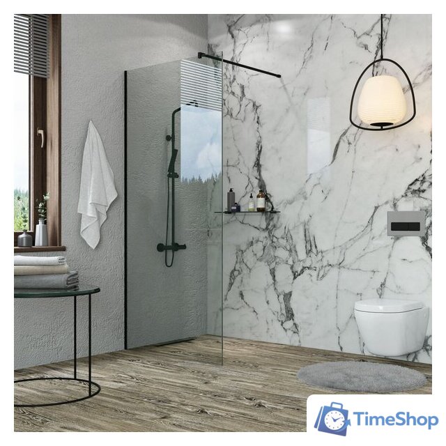 Стеклянная шторка для ванны Benetto BEN-602 BLC - Изображение №1 — Интернет-магазин Time-Shop