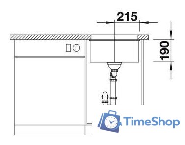 Кухонная мойка Blanco Rotan 400-U (кофе) - Изображение №4 — Интернет-магазин Time-Shop