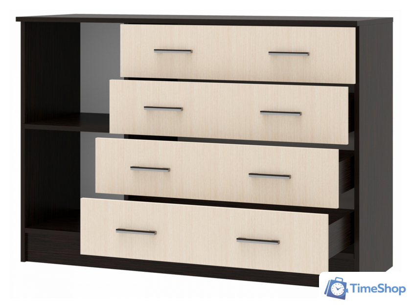 Комод Памир София 1200 1Д (венге-дуб белфорт) - Изображение №3 — Интернет-магазин Time-Shop