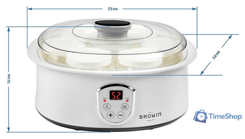 Йогуртница Browin 801015 - Изображение №3 — Интернет-магазин Time-Shop