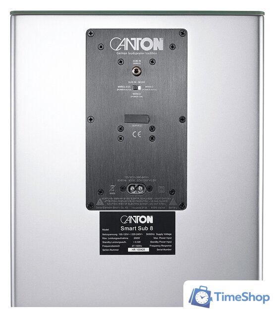 Беспроводной сабвуфер Canton Smart Sub 8 (серебристый) - Изображение №2 — Интернет-магазин Time-Shop