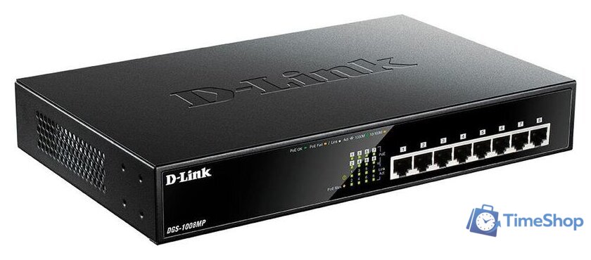 Неуправляемый коммутатор D-Link DGS-1008MP/B1A - Изображение №3 — Интернет-магазин Time-Shop