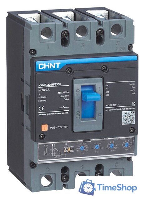 Выключатель автоматический Chint NXMS-630H 3P 630А 70кА 845730 - Изображение №1 — Интернет-магазин Time-Shop