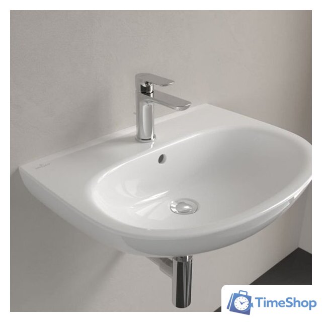 Умывальник Villeroy & Boch O.Novo 4A4060R1 - Изображение №7 — Интернет-магазин Time-Shop