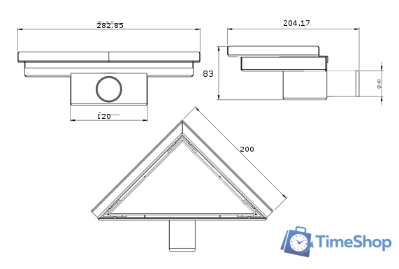 Трап/канал Mexen Flat 20 Chrome 1010320 - Изображение №6 — Интернет-магазин Time-Shop