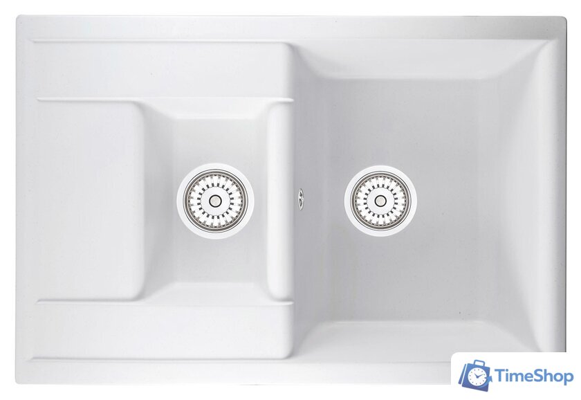 Кухонная мойка Berge BR-7612 (белый матовый) - Изображение №1 — Интернет-магазин Time-Shop