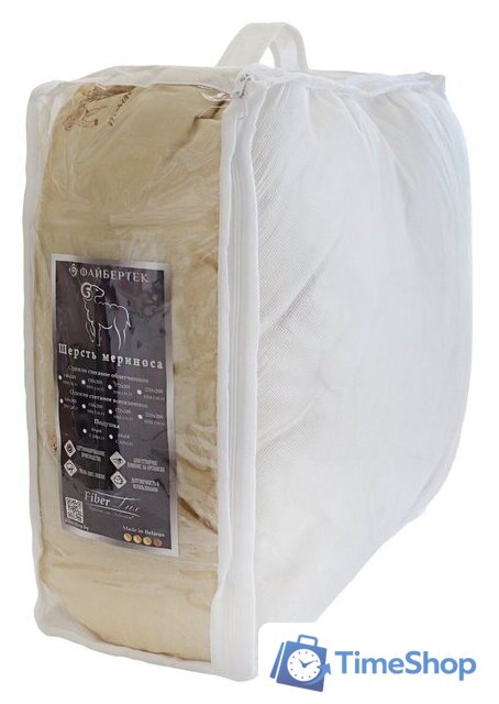 Одеяло Файбертек ШМ.2.06.П 205x150 (шерсть мериноса) - Изображение №2 — Интернет-магазин Time-Shop