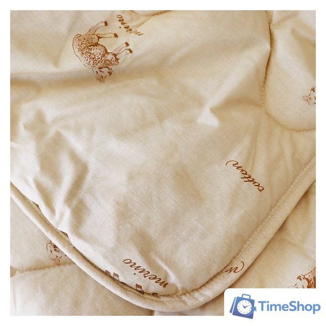 Одеяло Файбертек ШМ.2.06.П 205x150 (шерсть мериноса) - Изображение №4 — Интернет-магазин Time-Shop