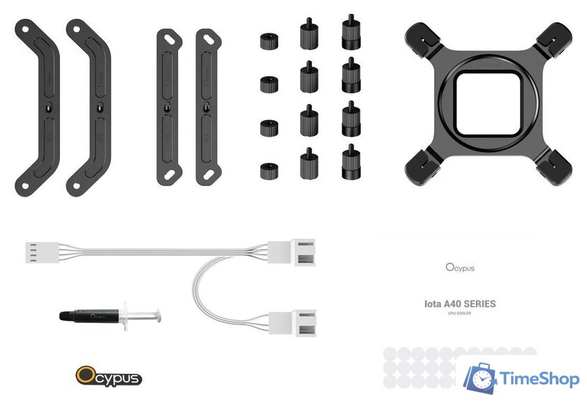 Кулер для процессора Ocypus Iota A40 WH Dual Fan Iota-A40-WH2NNWD00X-GL - Изображение №8 — Интернет-магазин Time-Shop