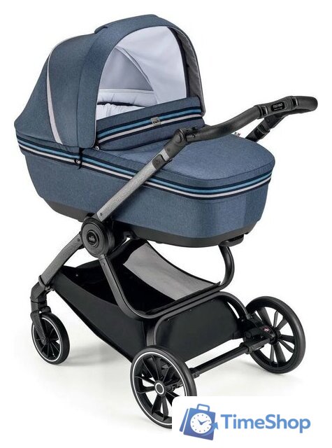 Универсальная коляска CAM Milano (2 в 1, синие полосы) - Изображение №1 — Интернет-магазин Time-Shop