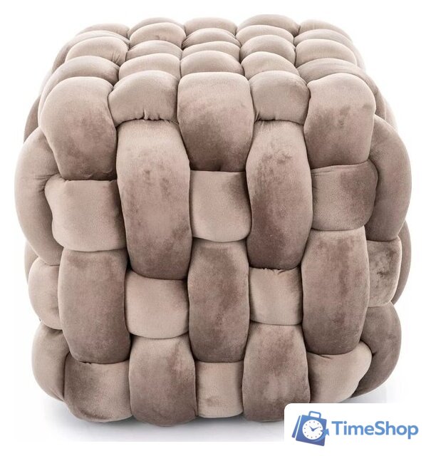 Пуфик Signal Faris Velvet (темно-бежевый) - Изображение №2 — Интернет-магазин Time-Shop