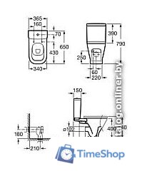 Бачок для унитаза Roca The Gap 734147000Y - Изображение №2 — Интернет-магазин Time-Shop