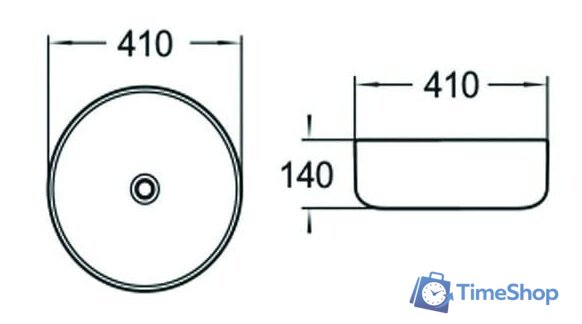 Умывальник Mexen Tina MEX-21144100 - Изображение №2 — Интернет-магазин Time-Shop