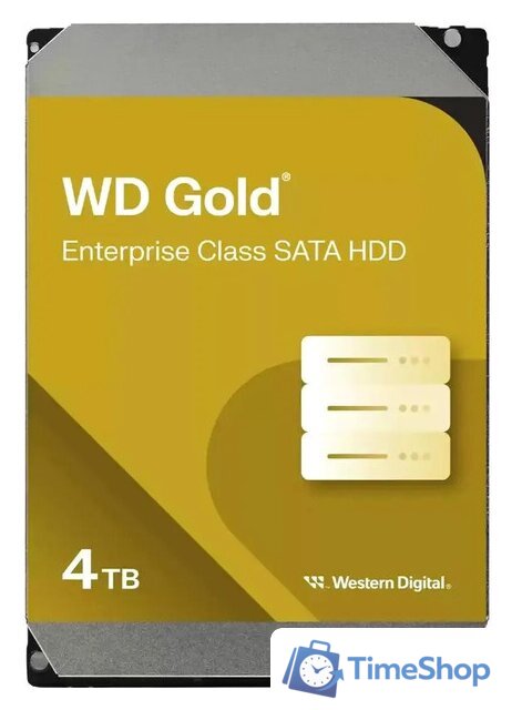 Жесткий диск WD Gold 4TB WD4004FRYZ - Изображение №1 — Интернет-магазин Time-Shop
