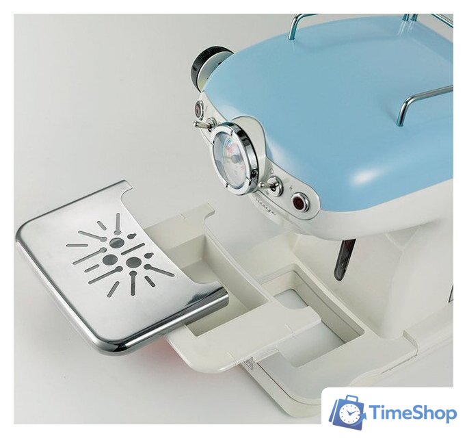 Рожковая кофеварка Ariete Vintage 1389 (голубой) - Изображение №2 — Интернет-магазин Time-Shop