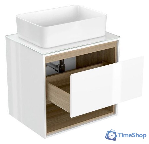  Cersanit Тумба под умывальник со столешницей Louna 60 SZ-LOU60-BL/WH - Изображение №2 — Интернет-магазин Time-Shop