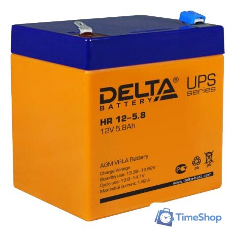 Аккумулятор для ИБП Delta HR 12-5.8 (12В/5.8 А·ч) - Изображение №1 — Интернет-магазин Time-Shop