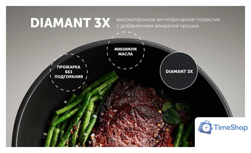 Набор сковород Polaris EasyKeep-4DG - Изображение №10 — Интернет-магазин Time-Shop