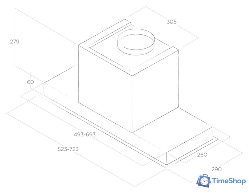 Кухонная вытяжка Elica Hidden 2.0 IXGL/A/52 PRF0097676A - Изображение №2 — Интернет-магазин Time-Shop