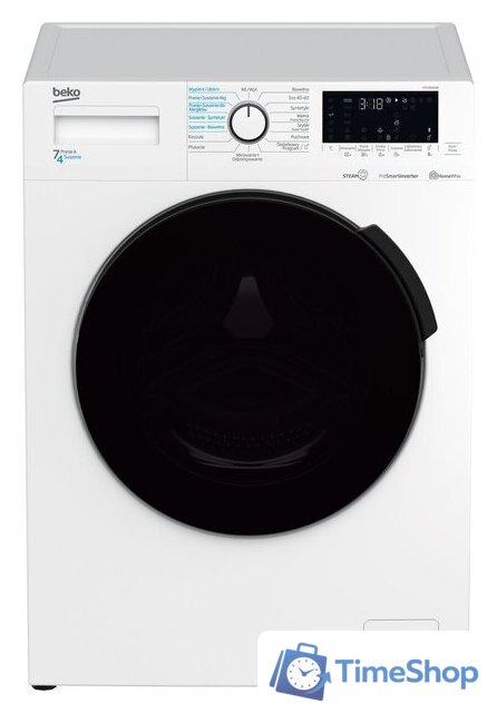 Стирально-сушильная машина BEKO HTV7616XW - Изображение №1 — Интернет-магазин Time-Shop