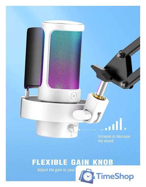 Проводной микрофон FIFINE A8 (белый) - Изображение №6 — Интернет-магазин Time-Shop