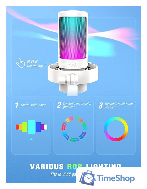 Проводной микрофон FIFINE A8 (белый) - Изображение №3 — Интернет-магазин Time-Shop