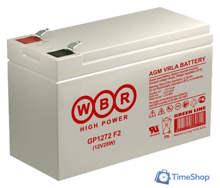 Аккумулятор для ИБП WBR GP1272 28W - Изображение №1 — Интернет-магазин Time-Shop