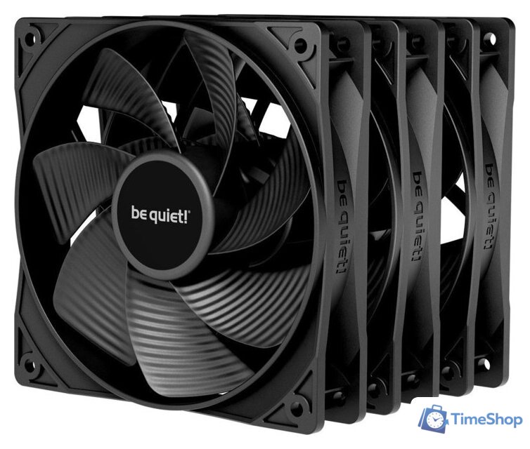 Комплект вентиляторов для корпуса be quiet! Pure Wings 3 120mm PWM Reverse BL137 - Изображение №1 — Интернет-магазин Time-Shop
