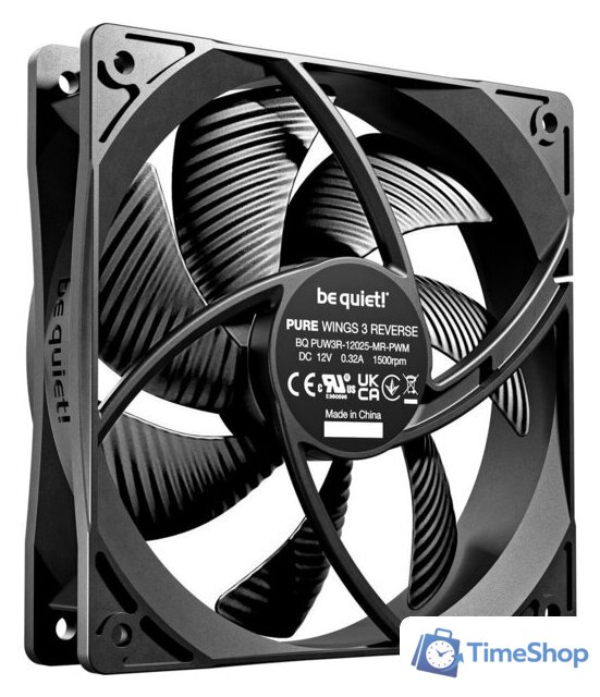 Комплект вентиляторов для корпуса be quiet! Pure Wings 3 120mm PWM Reverse BL137 - Изображение №4 — Интернет-магазин Time-Shop