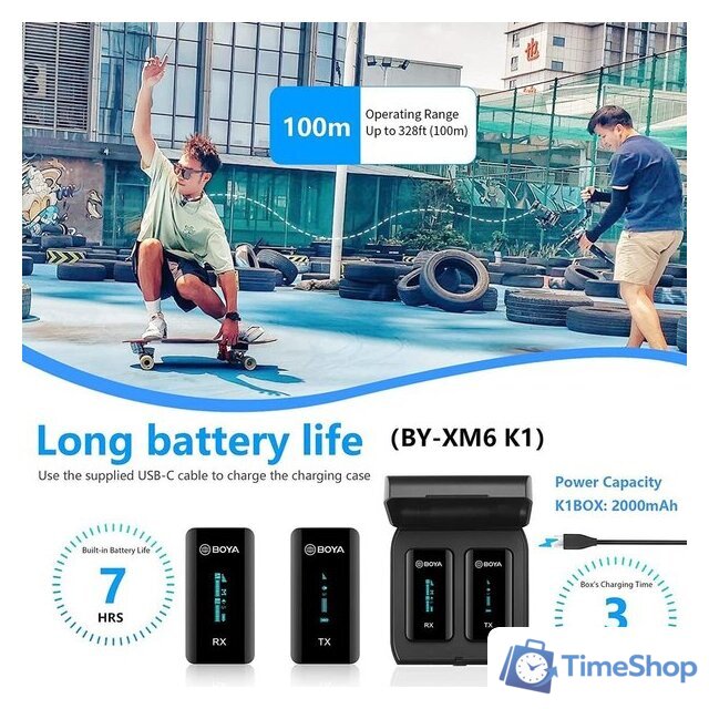 Радиосистема BOYA BY-XM6-K1 - Изображение №4 — Интернет-магазин Time-Shop