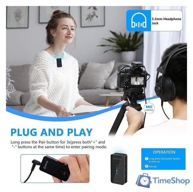 Радиосистема BOYA BY-XM6-K1 - Изображение №7 — Интернет-магазин Time-Shop