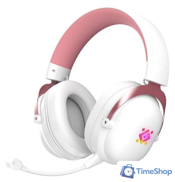 Наушники Defender Sabotauge (белый/розовый) - Изображение №1 — Интернет-магазин Time-Shop