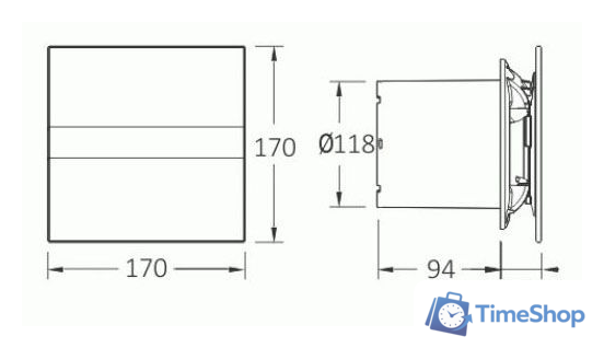 Осевой вентилятор CATA E-120 GT - Изображение №2 — Интернет-магазин Time-Shop