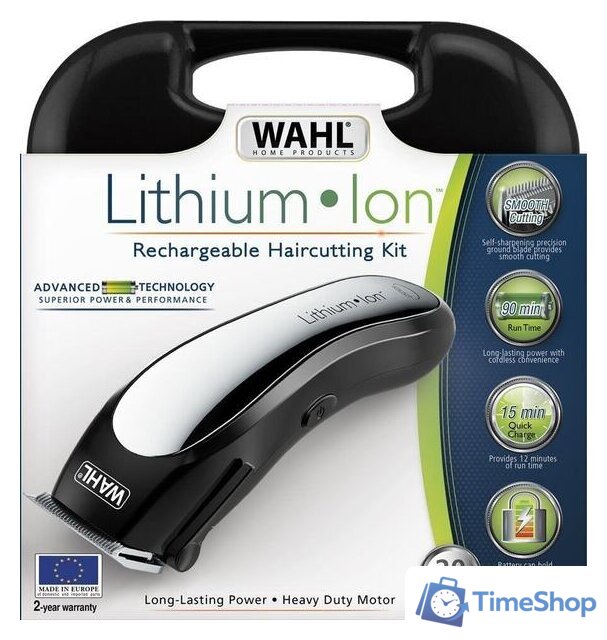 Машинка для стрижки волос Wahl Lithium Ion Clipper 79600-3116 - Изображение №3 — Интернет-магазин Time-Shop