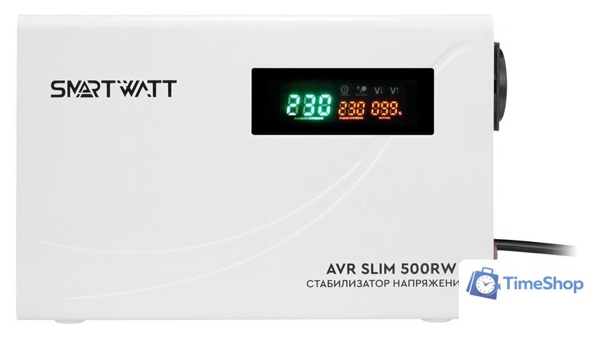 Стабилизатор напряжения SmartWatt AVR SLIM 500RW - Изображение №1 — Интернет-магазин Time-Shop