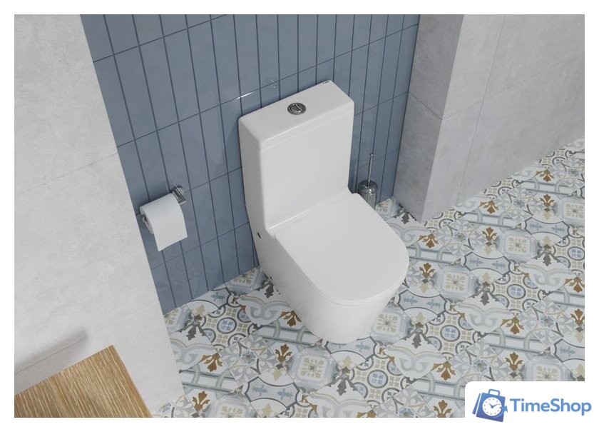 Унитаз напольный Lauter W76 P-TRAP 21122762 + гигиенический душ Mild 21LT072BM (горизонтальный выпуск) - Изображение №13 — Интернет-магазин Time-Shop