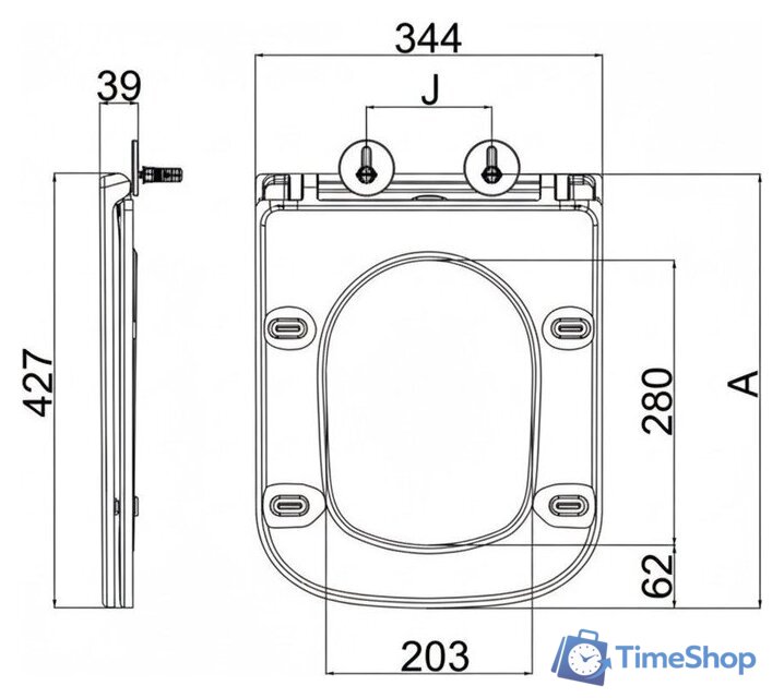 Унитаз напольный Lauter W76 P-TRAP 21122762 + гигиенический душ Mild 21LT072BM (горизонтальный выпуск) - Изображение №22 — Интернет-магазин Time-Shop