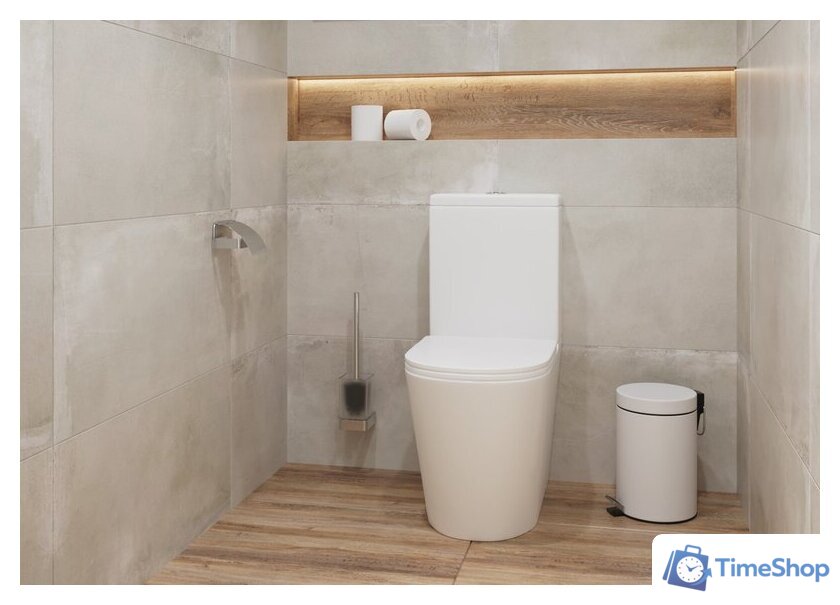 Унитаз напольный Lauter W76 P-TRAP 21122762 + гигиенический душ Mild 21LT072BM (горизонтальный выпуск) - Изображение №11 — Интернет-магазин Time-Shop