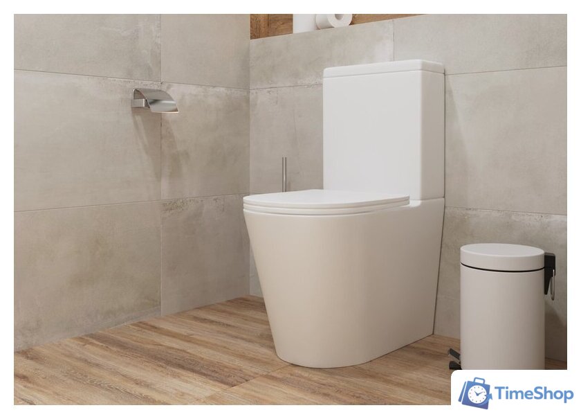 Унитаз напольный Lauter W76 P-TRAP 21122762 + гигиенический душ Mild 21LT072BM (горизонтальный выпуск) - Изображение №9 — Интернет-магазин Time-Shop